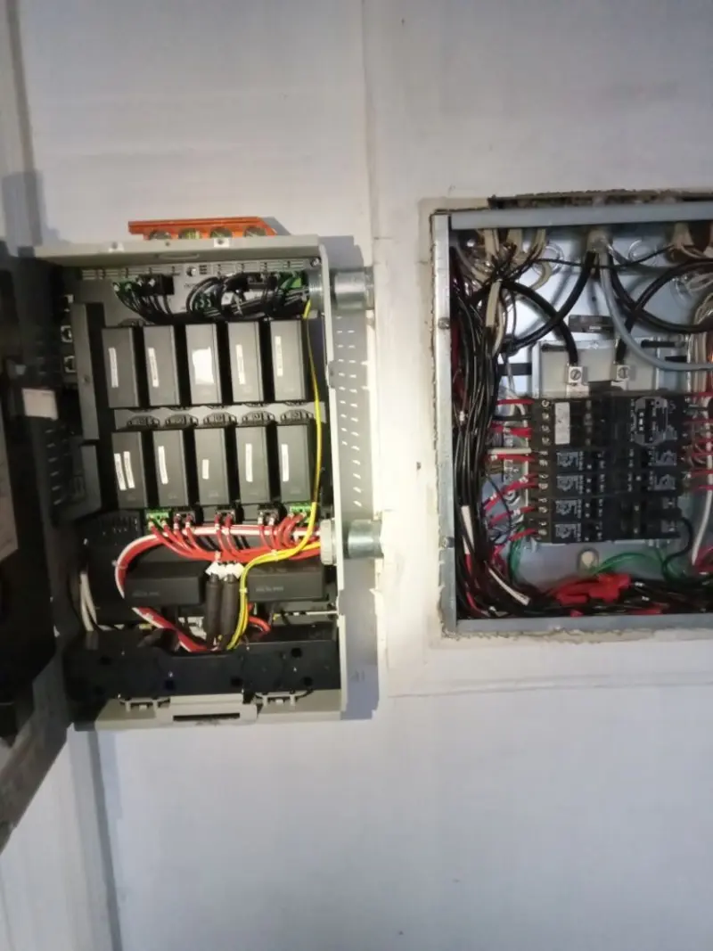 Electrical panel upgrade completed for Indoor Lighting Installation in West Vincent